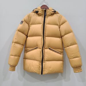 Triple Fat Goose Womens Adena Down Puffer Jacket Mustard Yellow Small Hooded